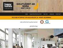 Tablet Screenshot of golvtjanst-nora.se